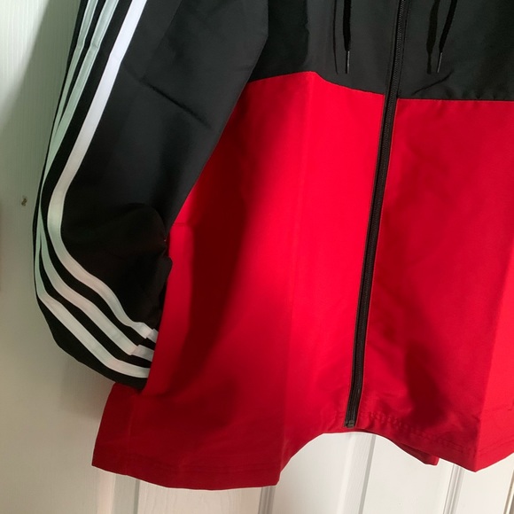 Adidas Windbreaker with Hoodie, New - Picture 5 of 7